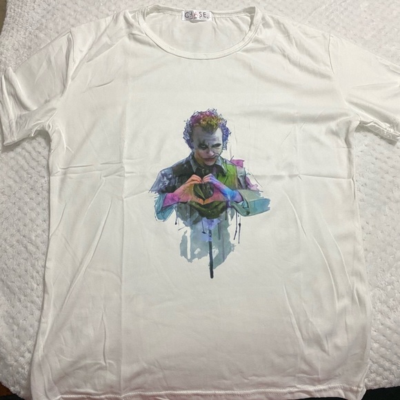 None Other - Neck Print White T-shirt